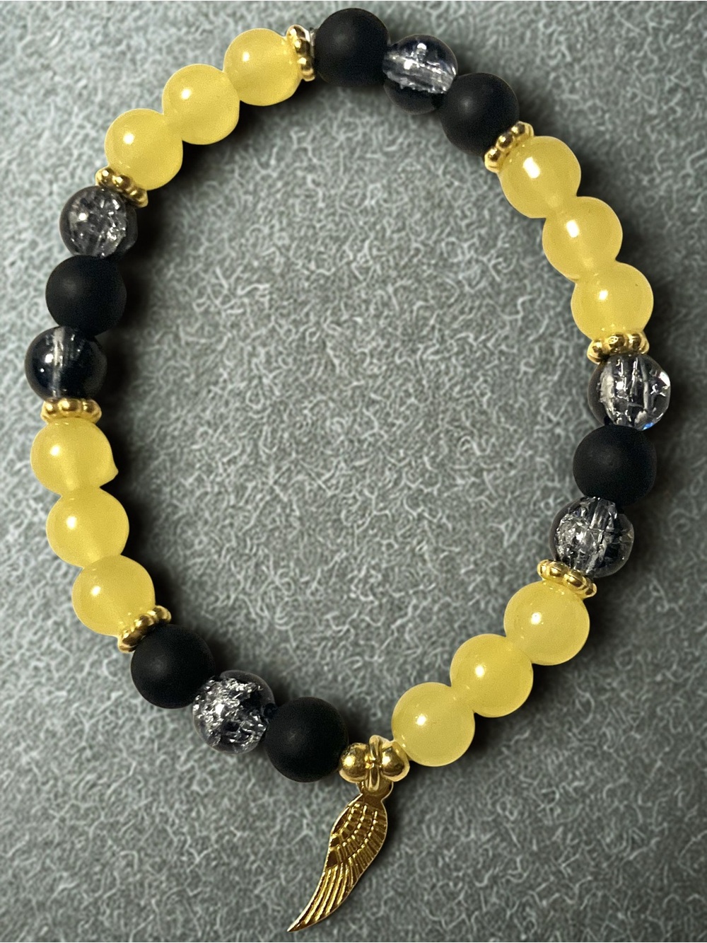 Light through darkness handmade bracelet